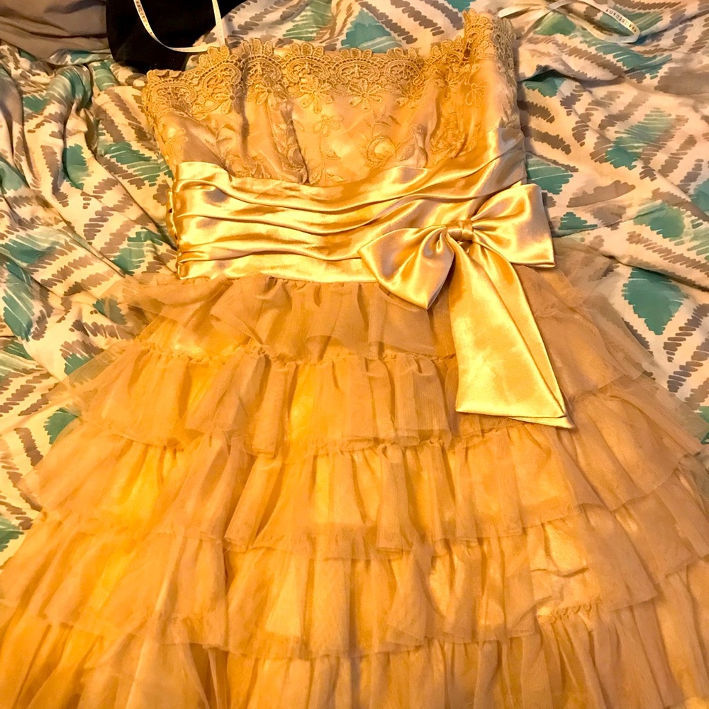 Fancy Gold Masquerade Dress